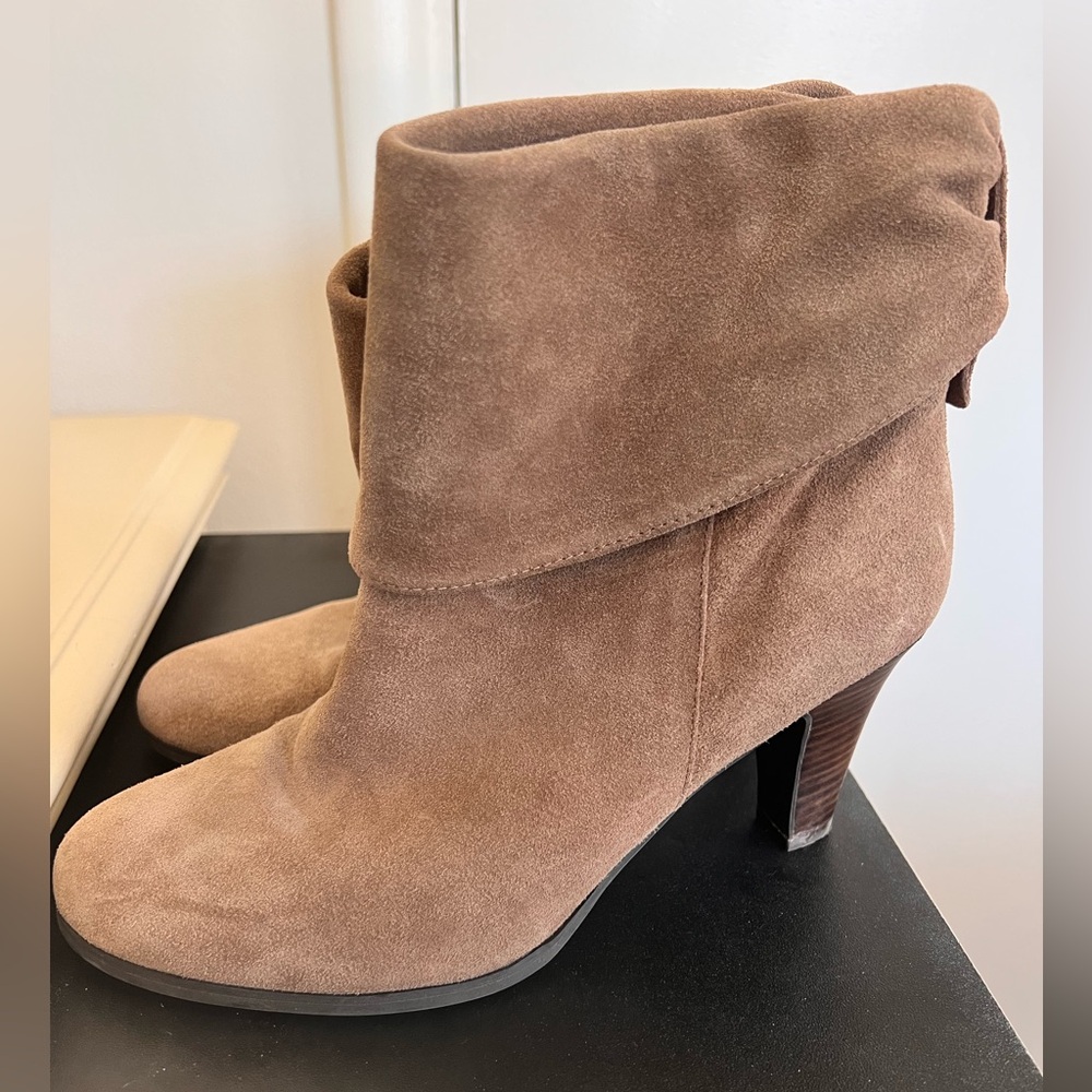 BCBG Generation Suede Ankle Bootie